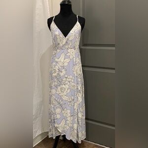 Hem & Thread Floral Wrap Maxi Dress